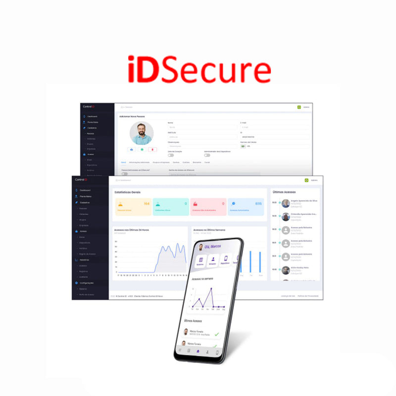 Sistema de Controle de Acesso - iDSecure Cloud Control iD - Mensal