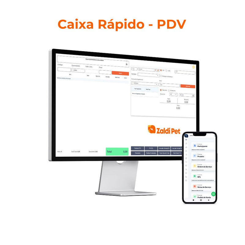 Sistema de Gestão Para Pet Shops e Clínicas - Zaldi Pet Plano Intermediário (Mensal)